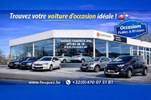 Véhicules présentés au showroom du Garage Fauquez